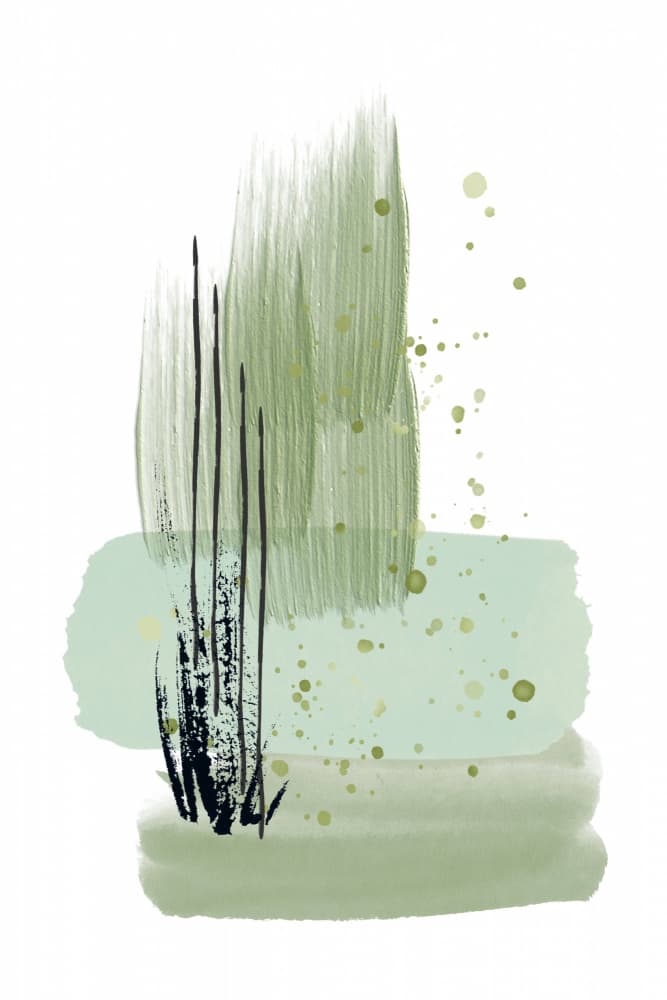 Earthy Abstract Strokes by Sally Ann Moss — canvas wall art