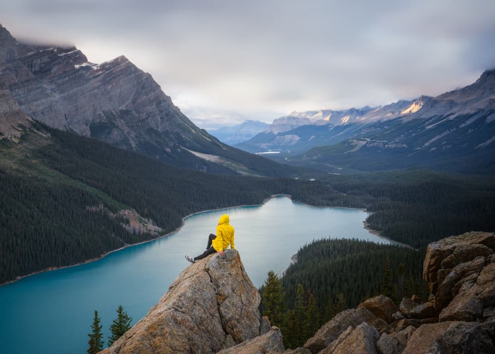 Mountain Lake Vista by Dawn X W — canvas wall art