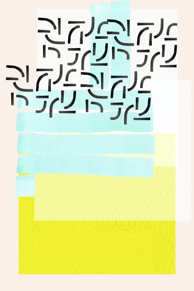 Soft Geometric Layers by cartissi — canvas wall art