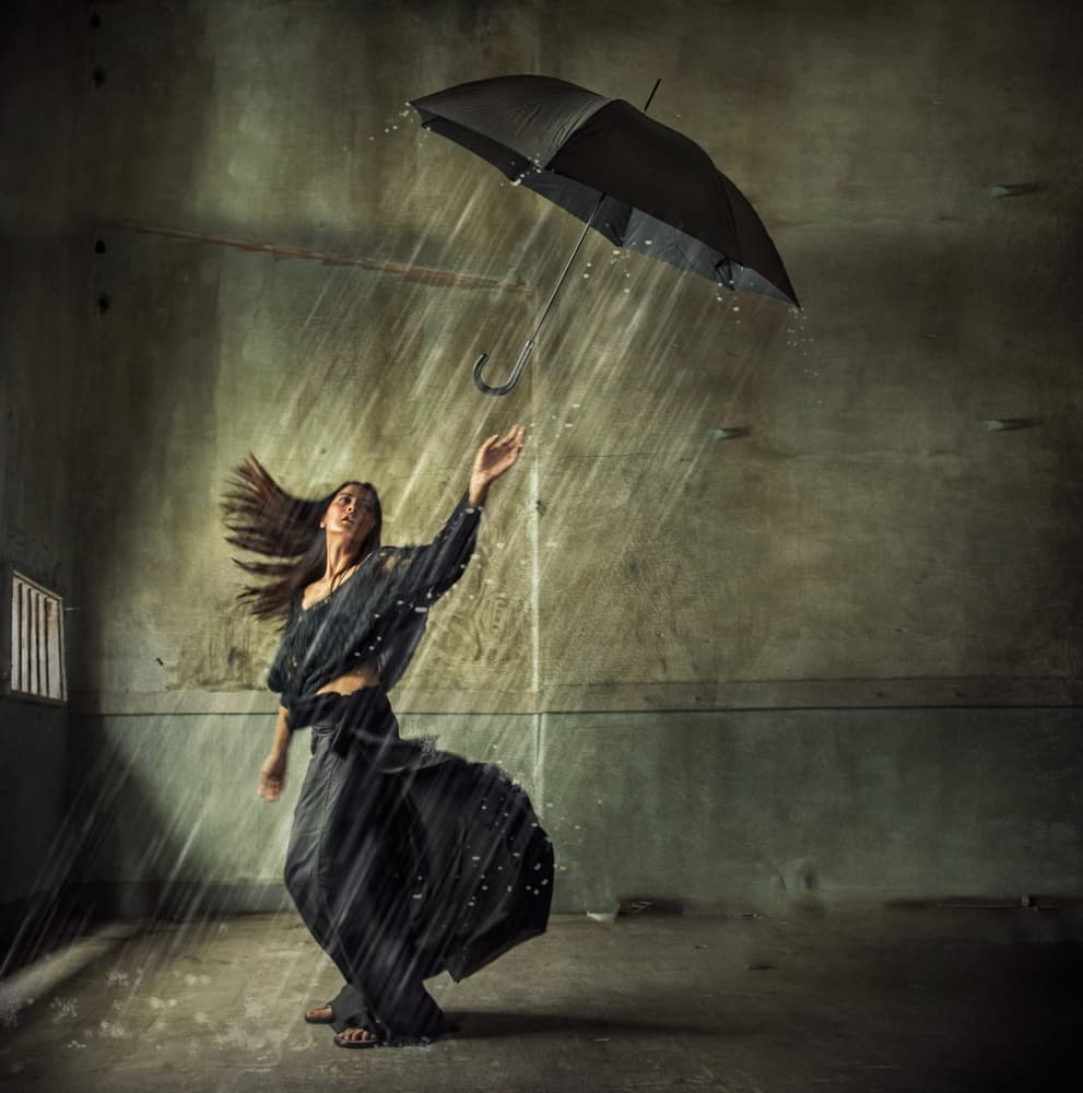 Graceful Rain Dance by hardibudi — canvas wall art
