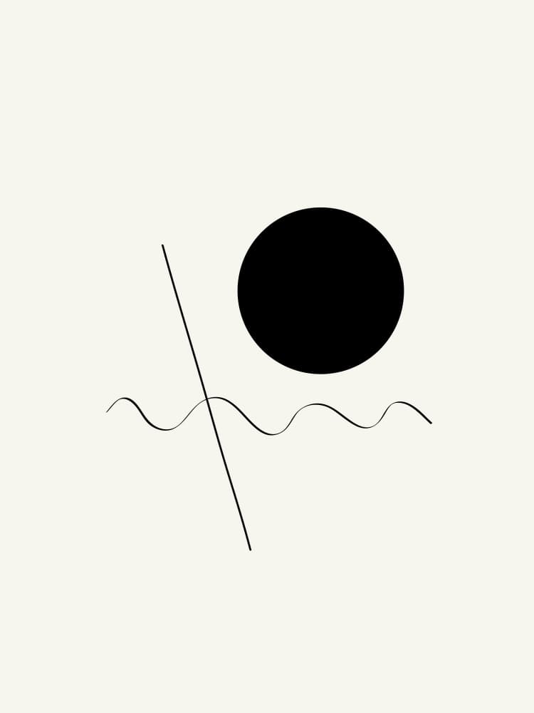 Abstract Sun Over Water by Nilesh Kulkarni — canvas wall art