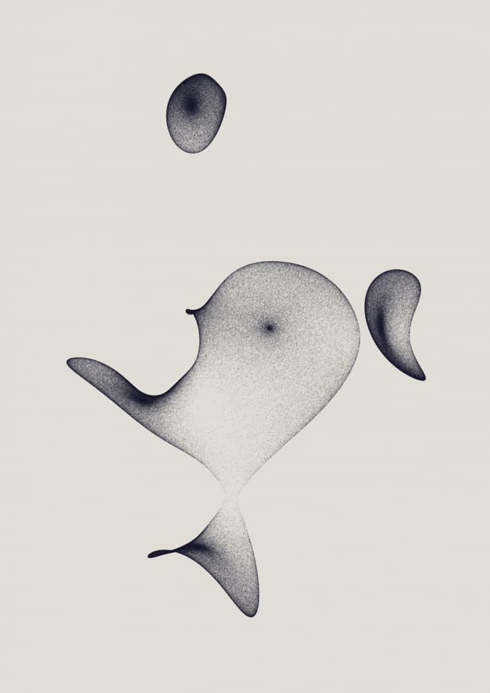 Floating Abstract Forms by AV11 — canvas wall art