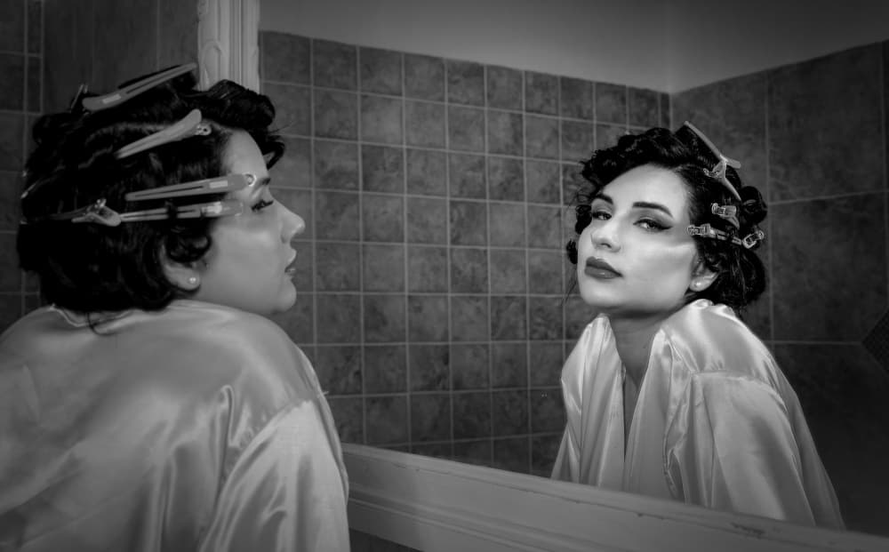 Old Hollywood Reflection by Sharon Levy — canvas wall art