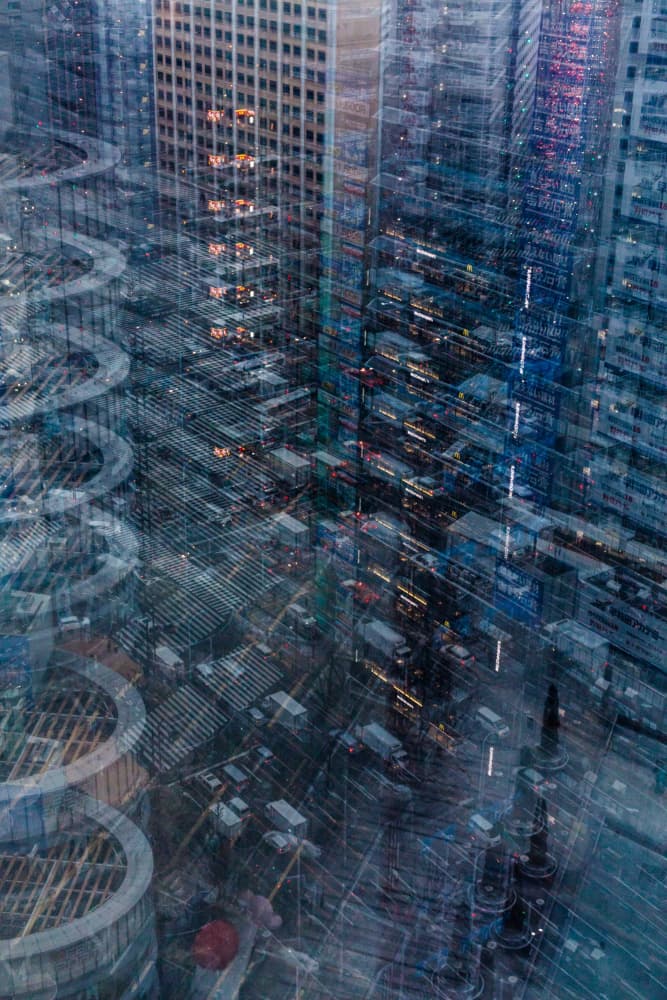 Dynamic Urban Reflection by Sasaki Makoto — canvas wall art