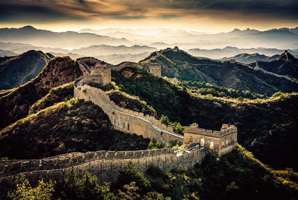 Great Wall Landscape by Dieter Reichelt — canvas wall art
