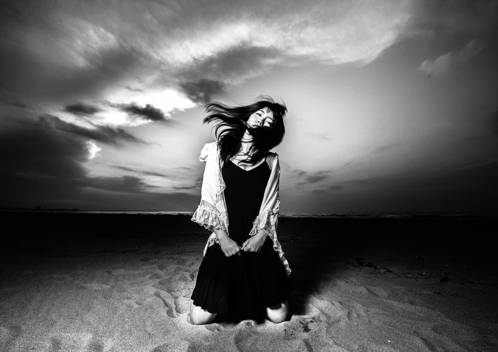 Windswept Beach Solitude by TORU MATSUNAGA — canvas wall art
