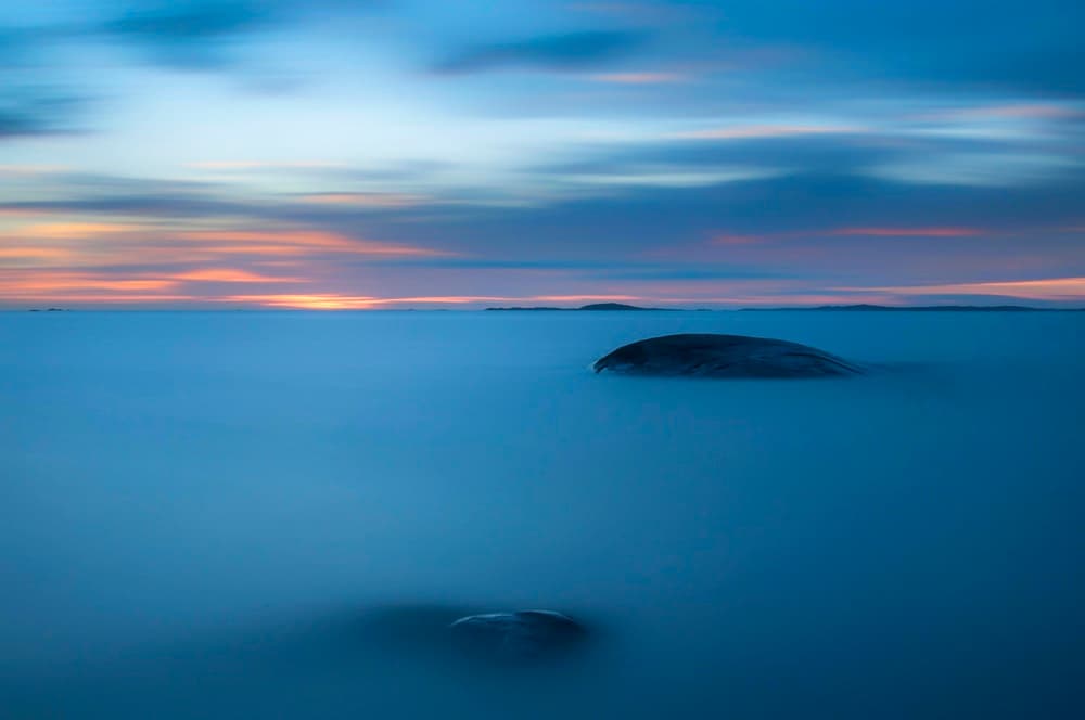 Serene Blue Horizon by Benny Pettersson — canvas wall art