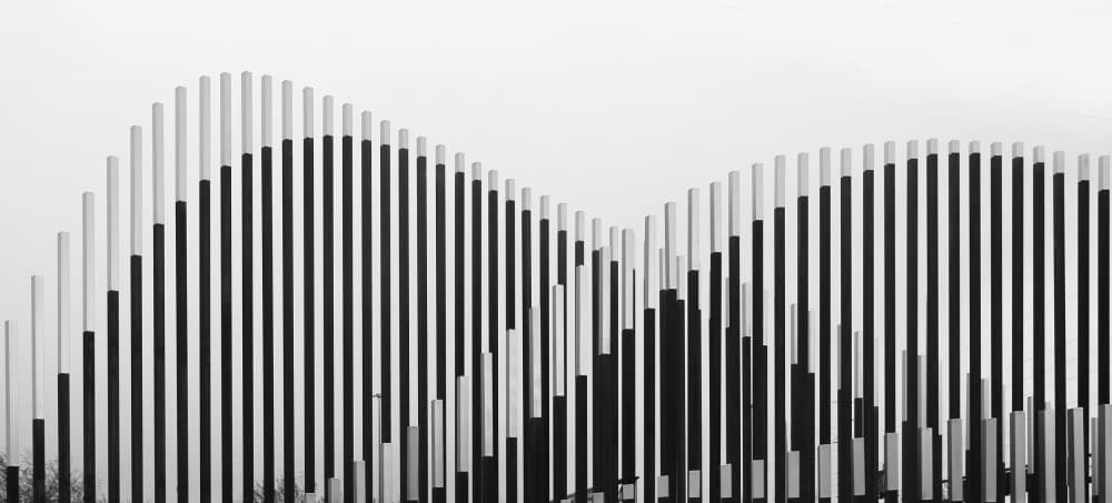 Wavy Vertical Rhythm by Ivan Huang — canvas wall art