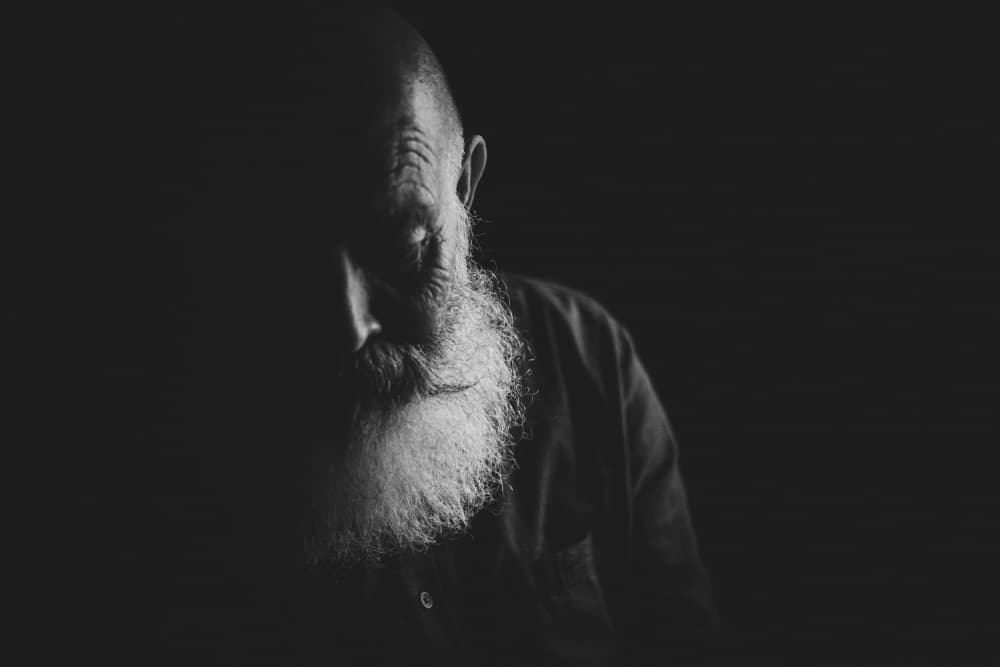 Grizzled Man Deep Thought by M. Emre Erol — canvas wall art
