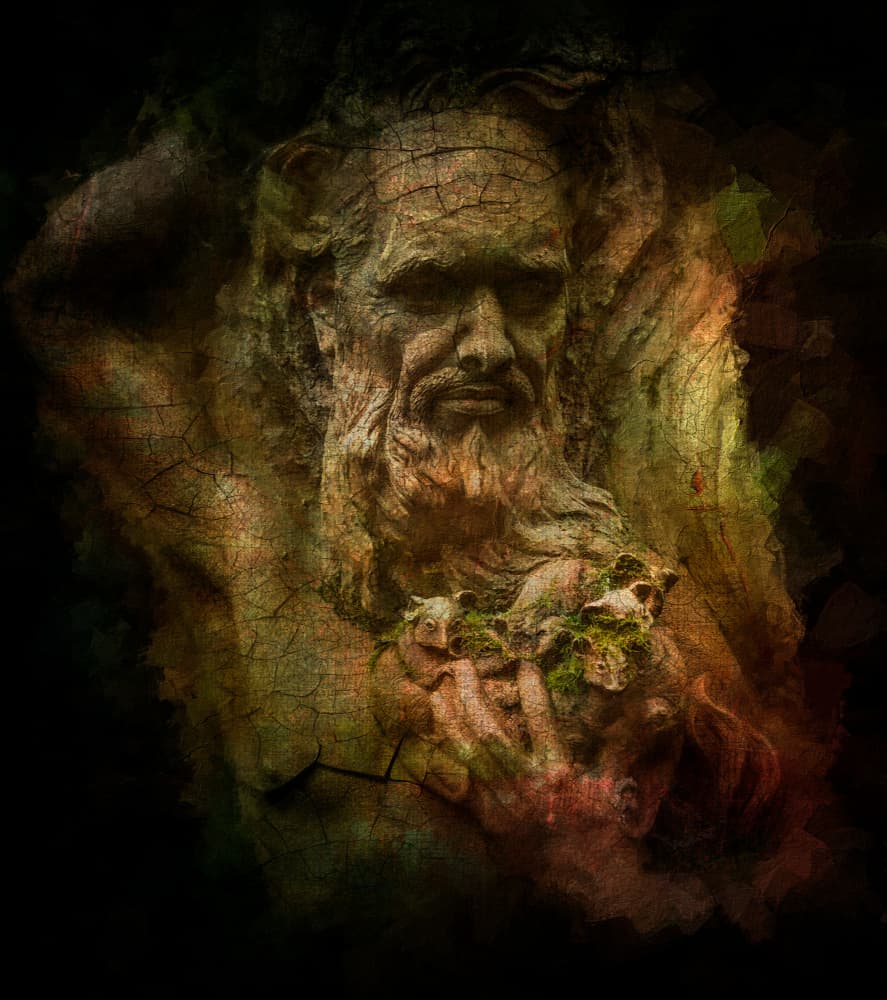 Ancient Stone Guardian by David Chiodo — canvas wall art