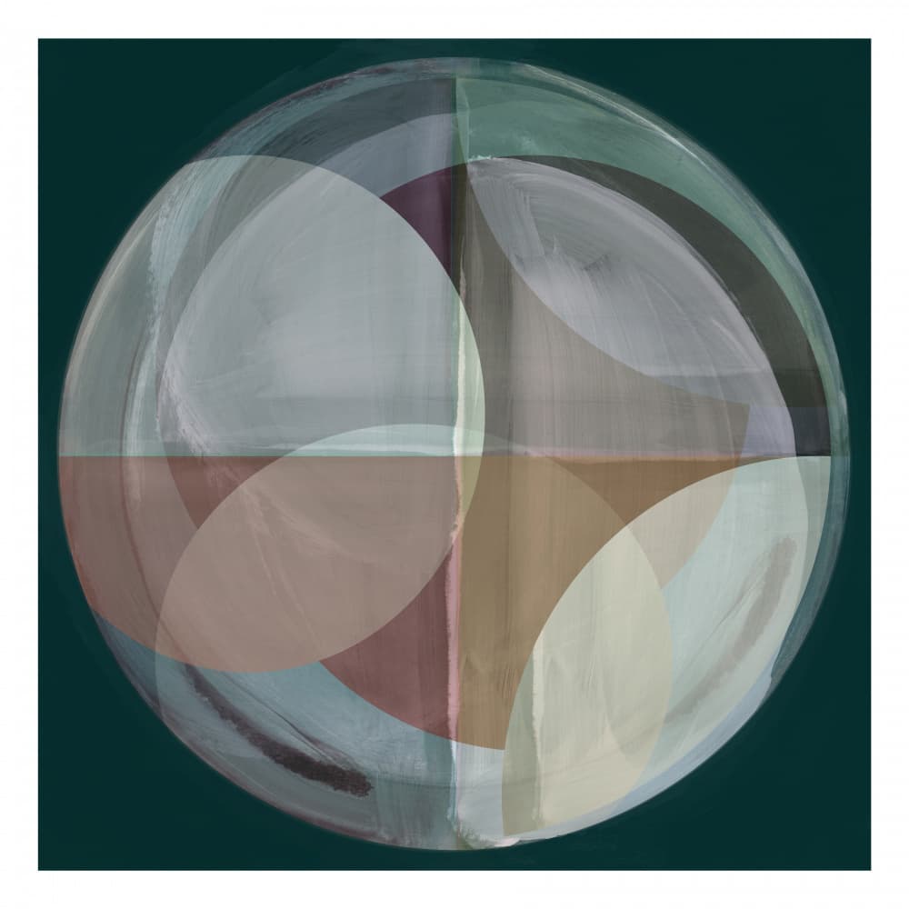 Serene Abstract Sphere by cartissi — canvas wall art