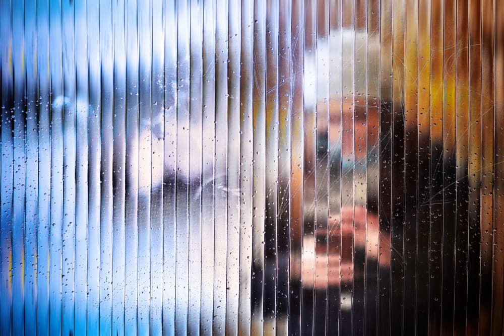 Blurred Figure Behind Glass by Ariel Ariel — canvas wall art