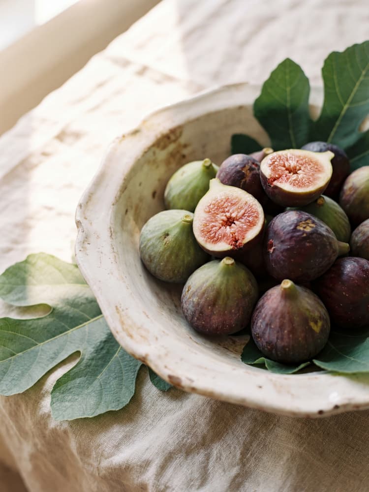 Fresh Figs In Bowl by Andreas Magnusson — canvas wall art