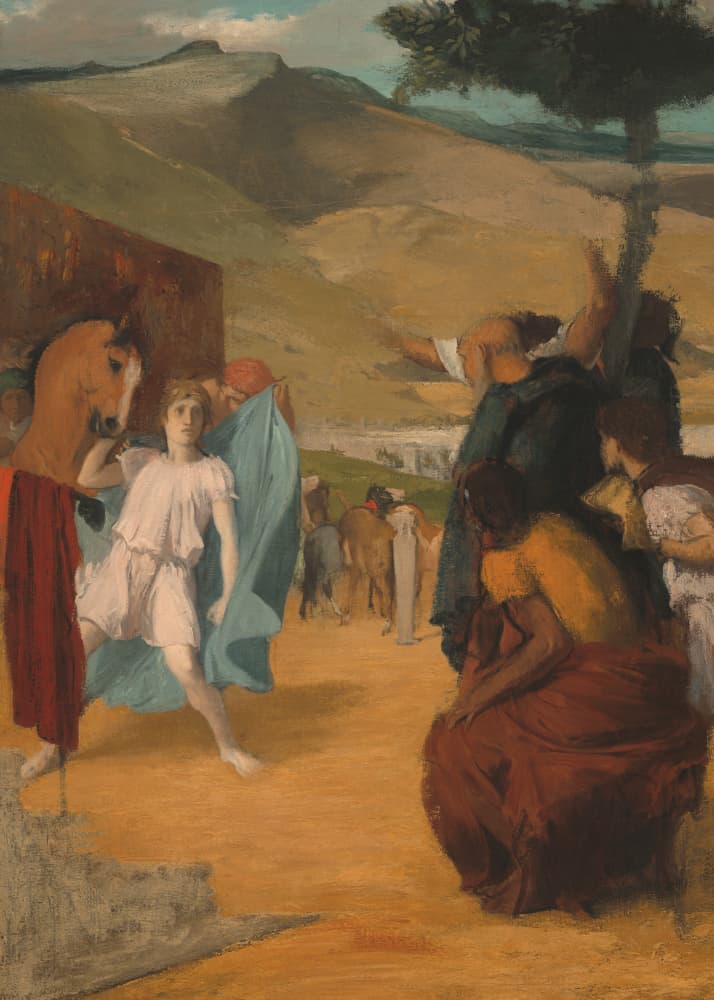 Alexander and Bucephalus No.2 by Edgar Degas — canvas wall art