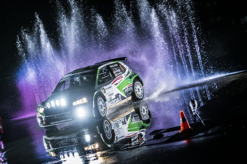 Night Rally Splash by Croitoriu Flavius — canvas wall art