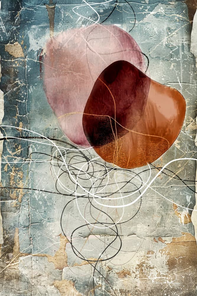 Textured Organic Shapes by Rafal Kulik — canvas wall art