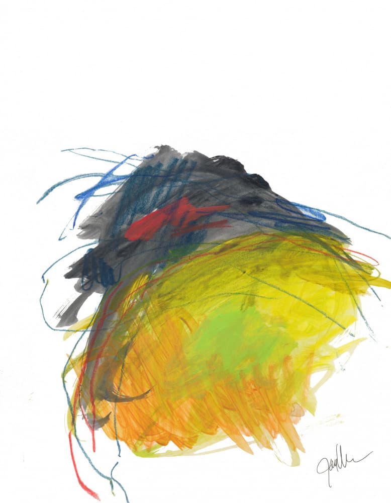 Vibrant Abstract Strokes by Bronwyn Baker — canvas wall art