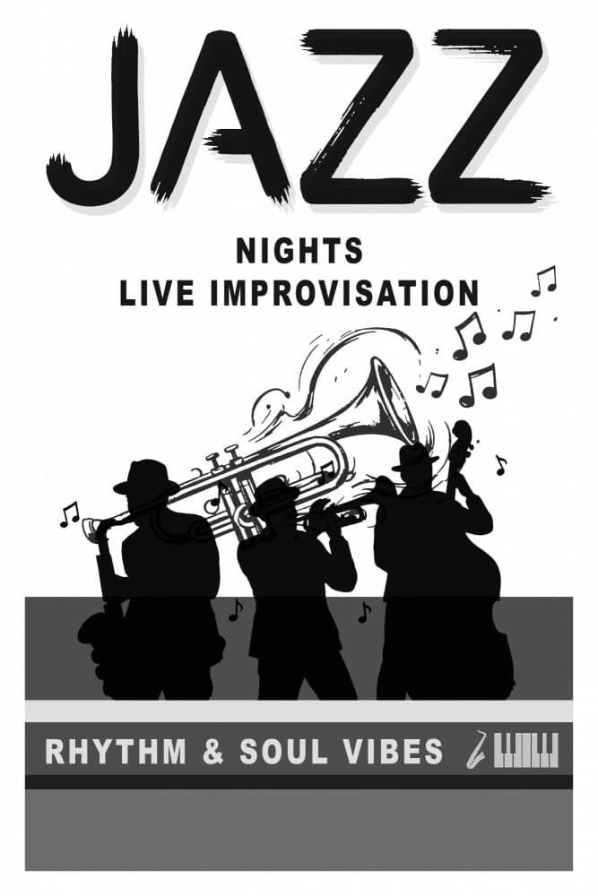 Jazz Music Nights by casa cartissi — canvas wall art
