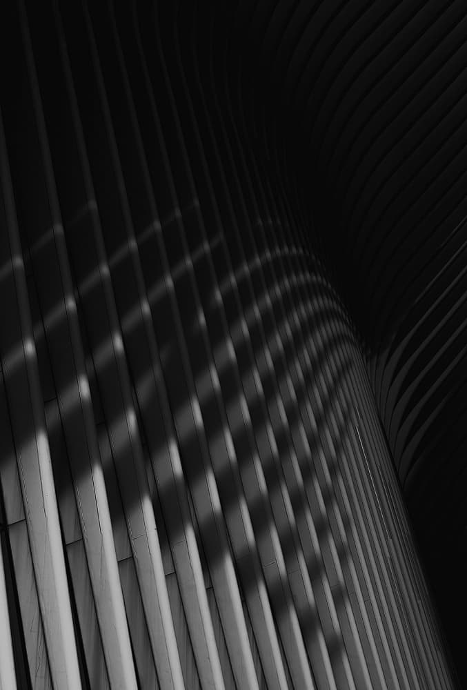Abstract Building Curves by Emma Zhao — canvas wall art