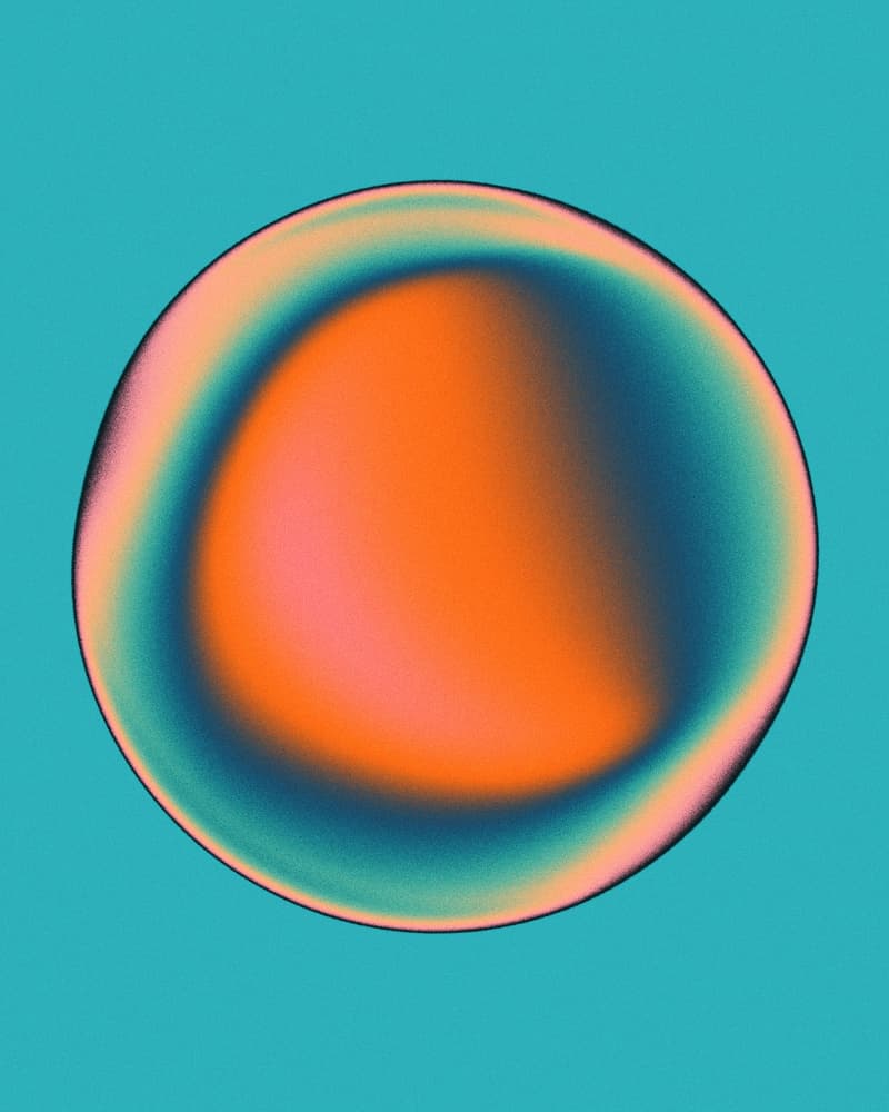 Modern Gradient Orb by Jazzberry Blue — canvas wall art