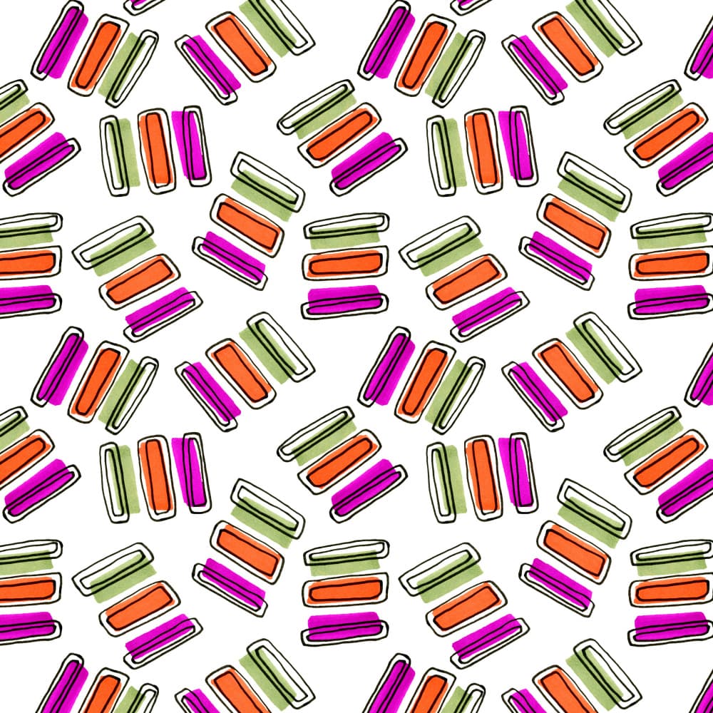 Vibrant Geometric Stacks by Michele Channell — canvas wall art