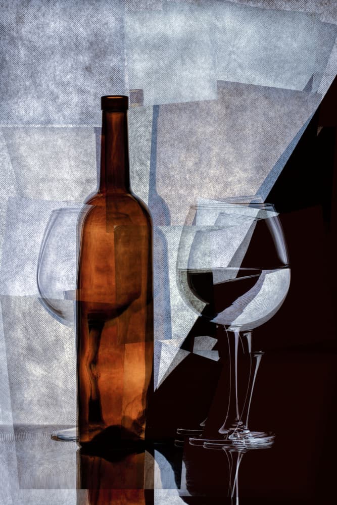 Abstract Wine Still Life by Brig Barkow — canvas wall art