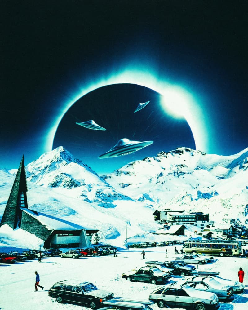 Winter Eclipse by Taudalpoi — canvas wall art