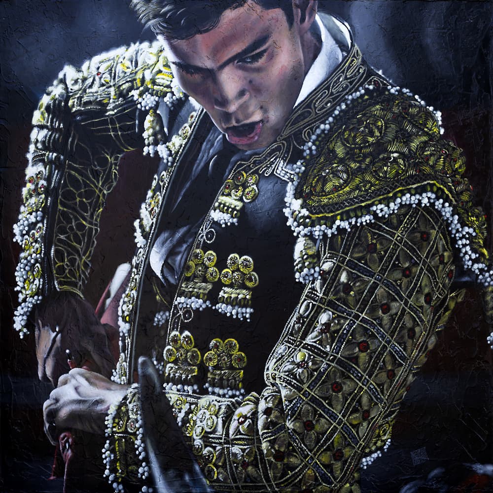 Intense Matador by Eduardo JIMÉNEZ AGUIRRE — canvas wall art