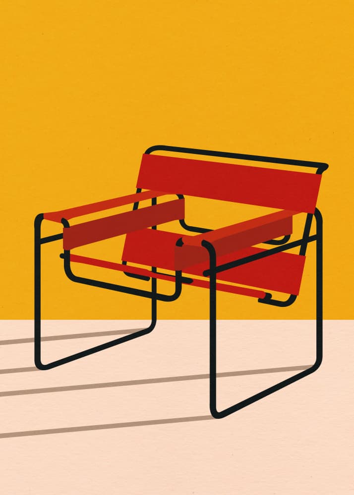 Wassily Chair Marcel Breuer by Rosi Feist — canvas wall art
