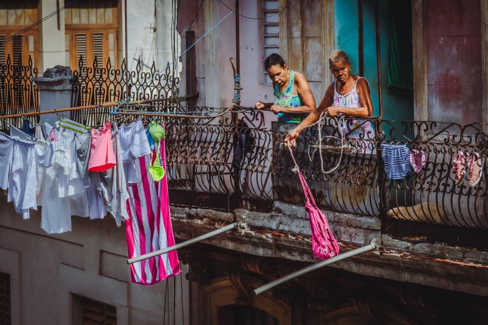 Cuban Laundry Day by Koji Morishige — canvas wall art