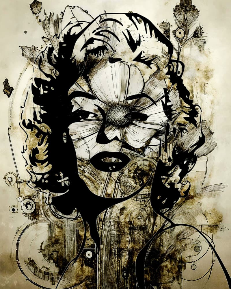 Iconic Bloom Portrait by Santhosh ch — canvas wall art