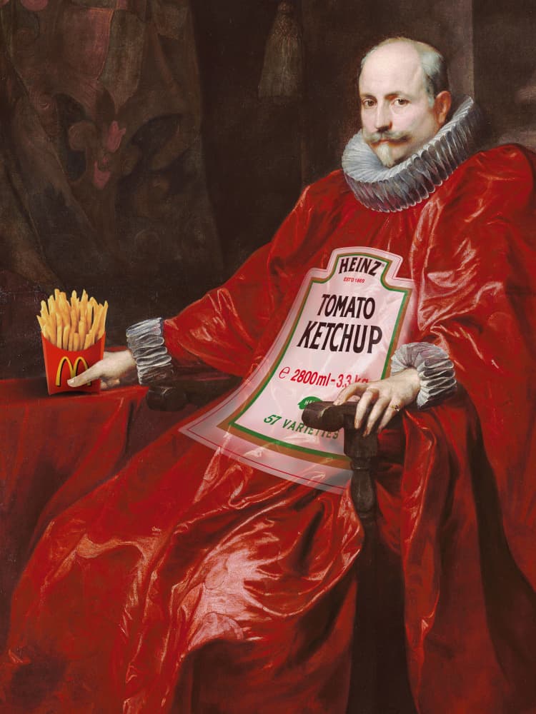 Sir Tomato by Dikhotomy — canvas wall art