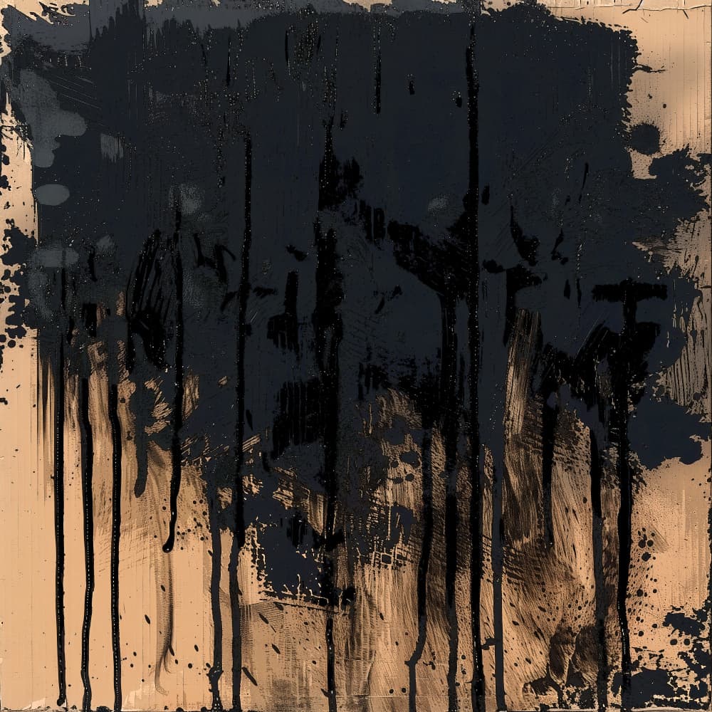 Bold Black Drips by Andreas Magnusson — canvas wall art
