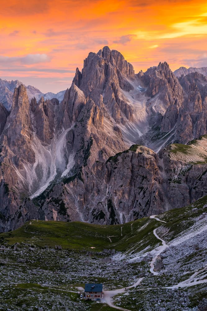 Dolomites Sunset Peaks by Andreas Agazzi — canvas wall art