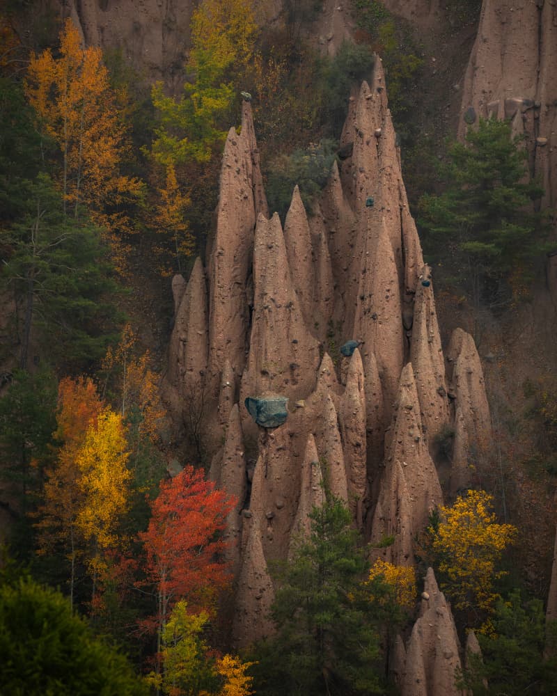 Autumn Earth Pyramids by Lazar Ioan Ovidiu — canvas wall art