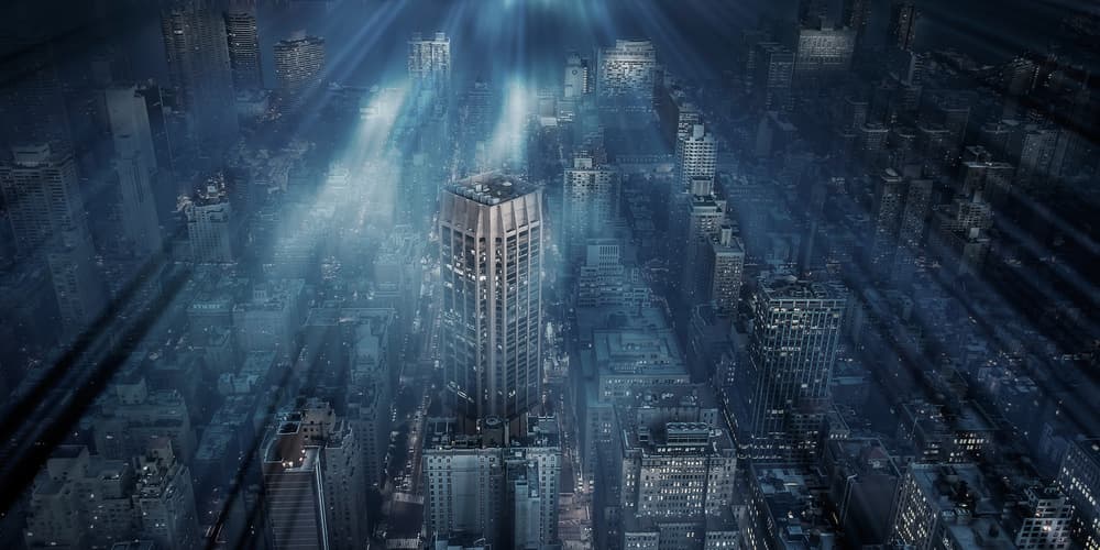 Dramatic Urban Night by Leif Løndal — canvas wall art
