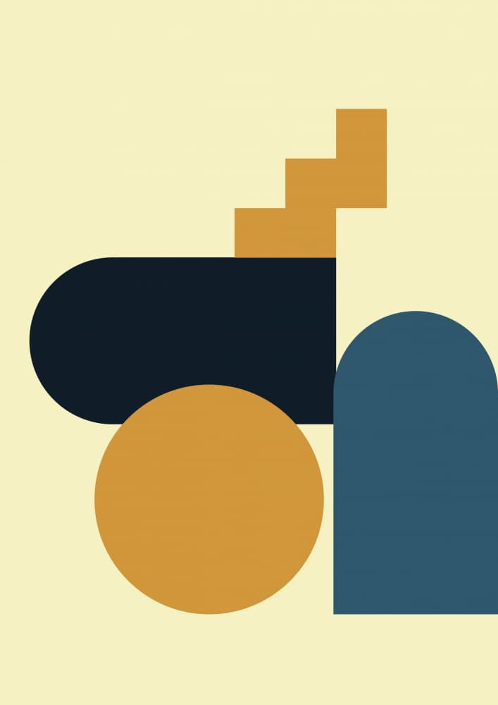 Modern Geometric Forms by Nilesh Kulkarni — canvas wall art