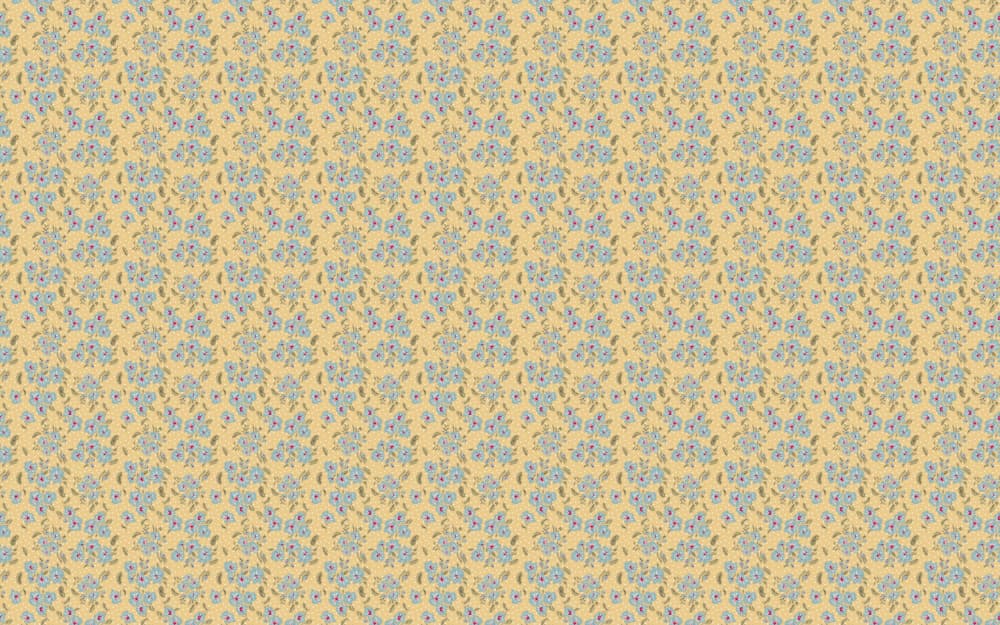 Soft Blue Flower Pattern by Annick — canvas wall art