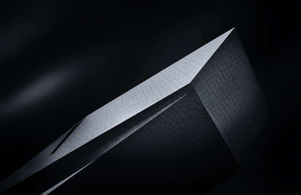 Dark Architectural Form by Jeroen van de Wiel — canvas wall art
