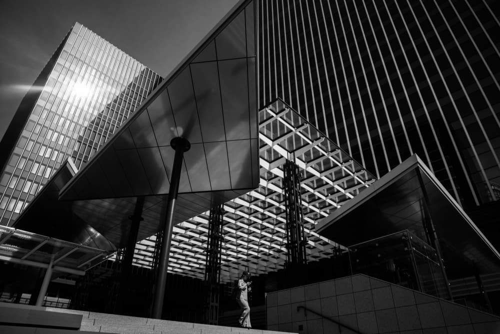 Urban Glass Architecture by Satoshi Hata — canvas wall art