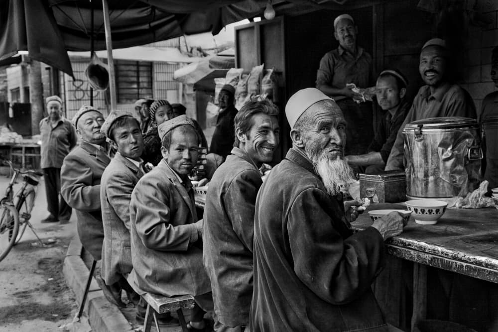 Market Meal Gathering by BJ Yang — canvas wall art