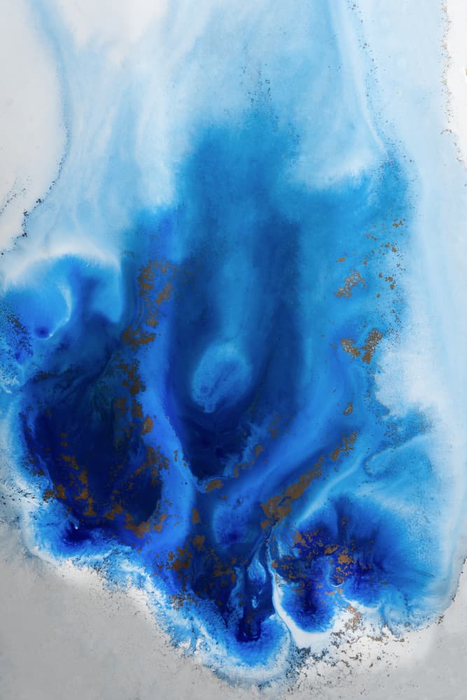 Underwater - Blue Lagoon by Petra Meikle de Vlas — canvas wall art
