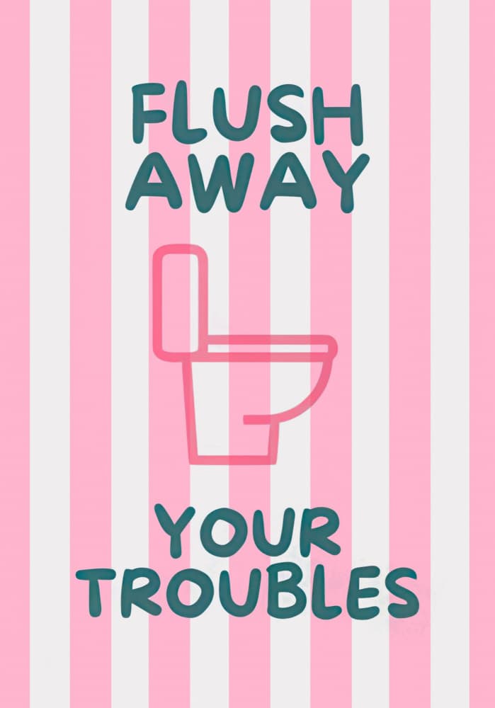 Flush Away Your Troubles by Neetesh Kumar — canvas wall art
