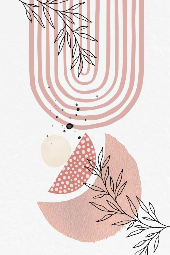Boho in Pink-3 by Sally Ann Moss — canvas wall art