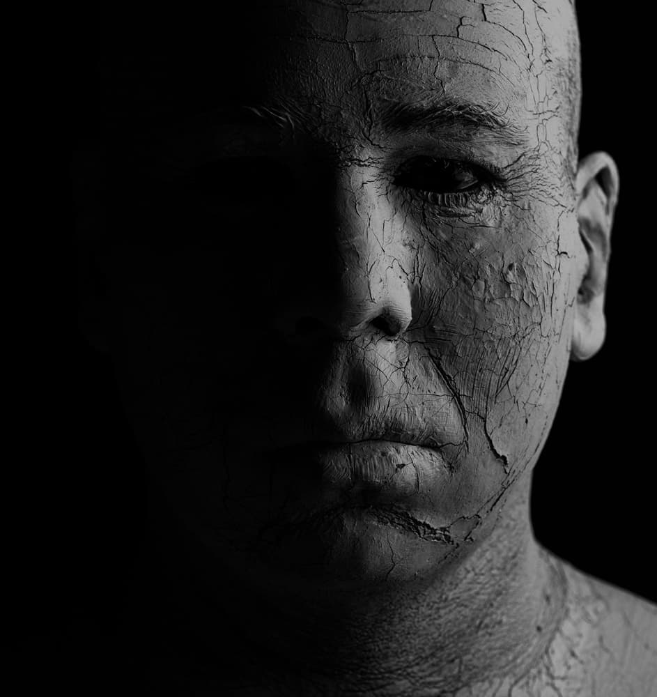 Cracked Earth Portrait by Mike Melnotte — canvas wall art
