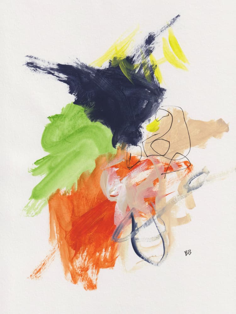 Vibrant Abstract Gestures by Bronwyn Baker — canvas wall art