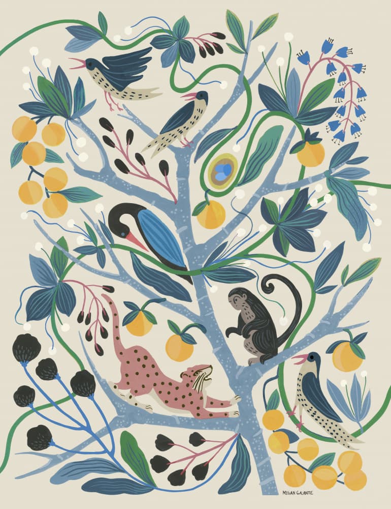 Vibrant Wildlife Tree