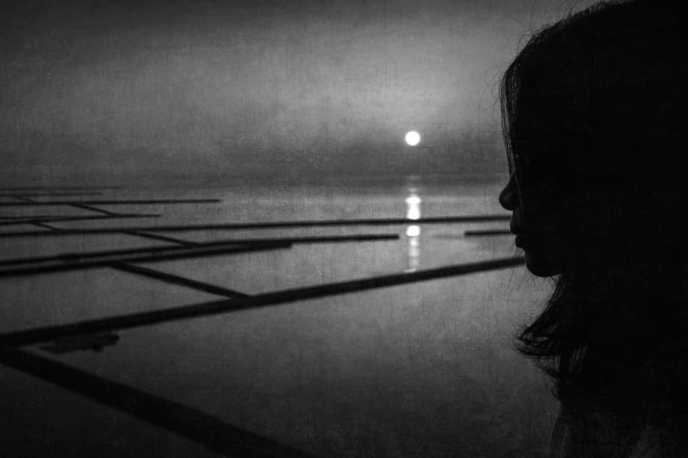 Reflective Moonlight Gaze by Ekkachai Khemkum — canvas wall art