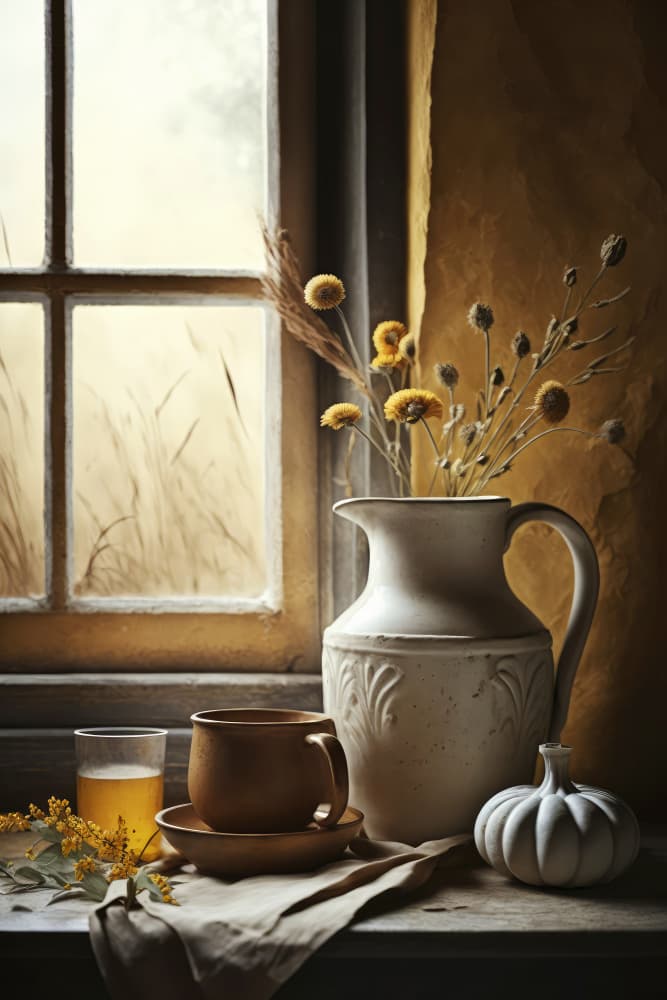 Cozy Window Still by Treechild — canvas wall art