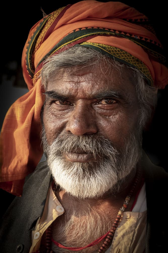 Wise Indian Man by Elena Molina — canvas wall art